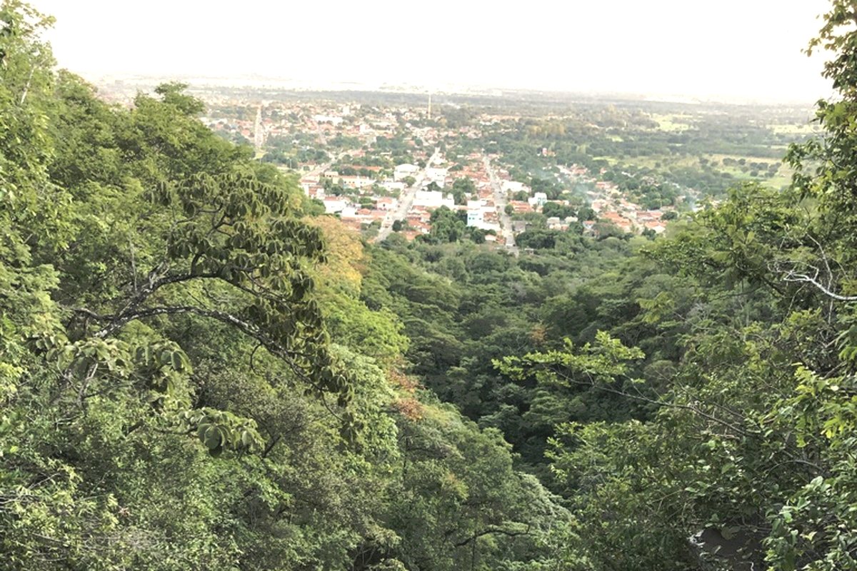 Brasilândia de Minas vista da serra